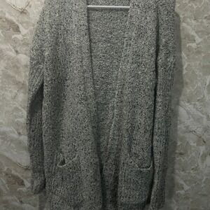 Mossimo Women's‎ Gray Open Front Knit Cardigan Sweater Cozy Medium